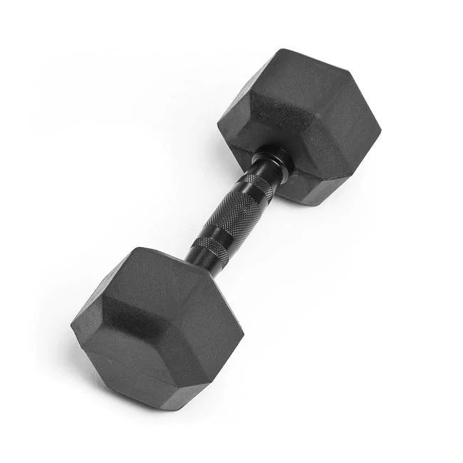 Premium Virgin Rubber Hex Dumbbells with Ergo Grips for Home Gym