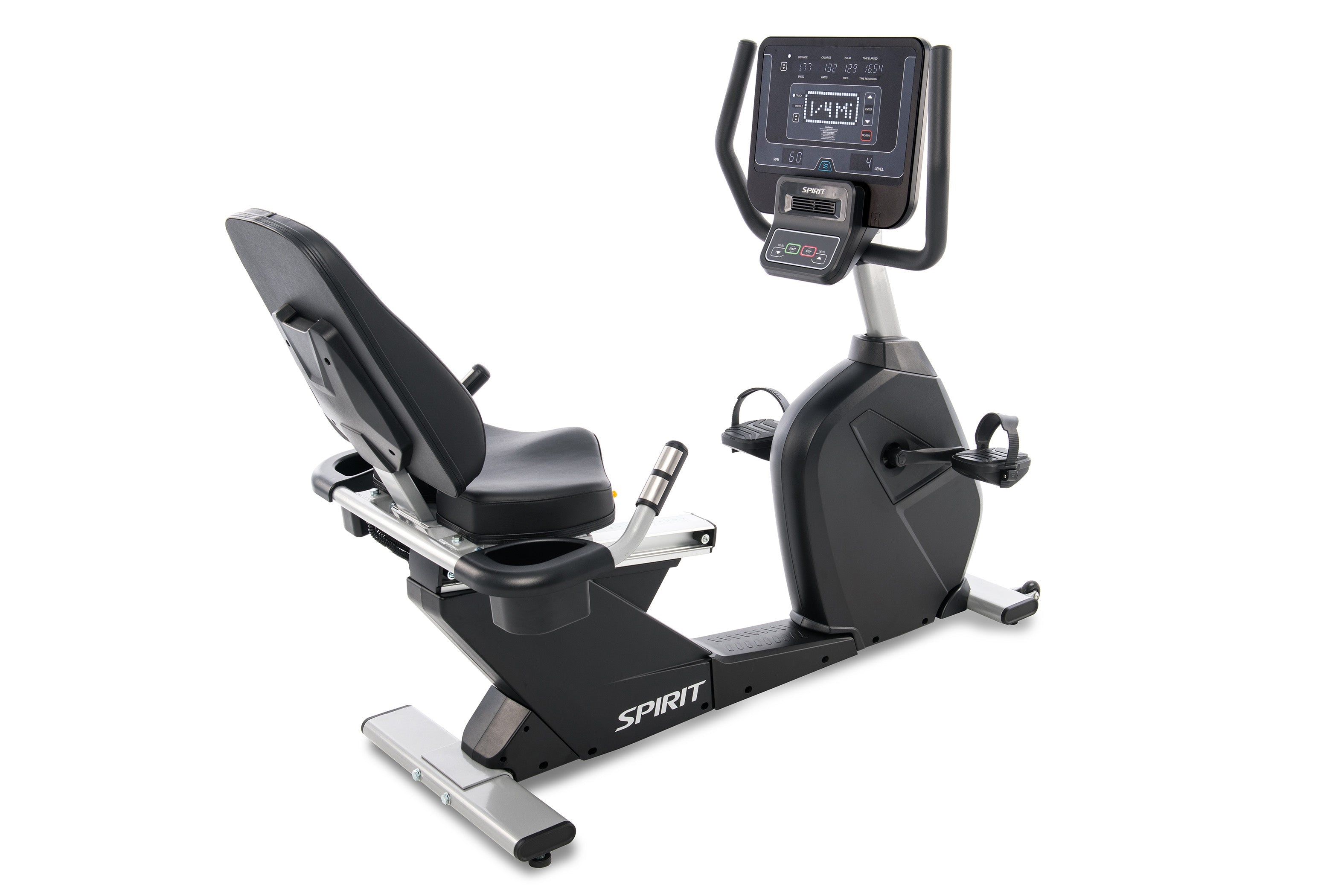 Spirit CR800 Commercial Recumbent Bike with 40 Resistance Levels, Easy Step-Through