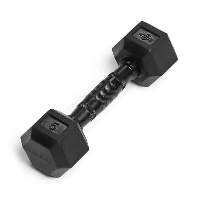 Premium Virgin Rubber Hex Dumbbells with Ergo Grips for Home Gym