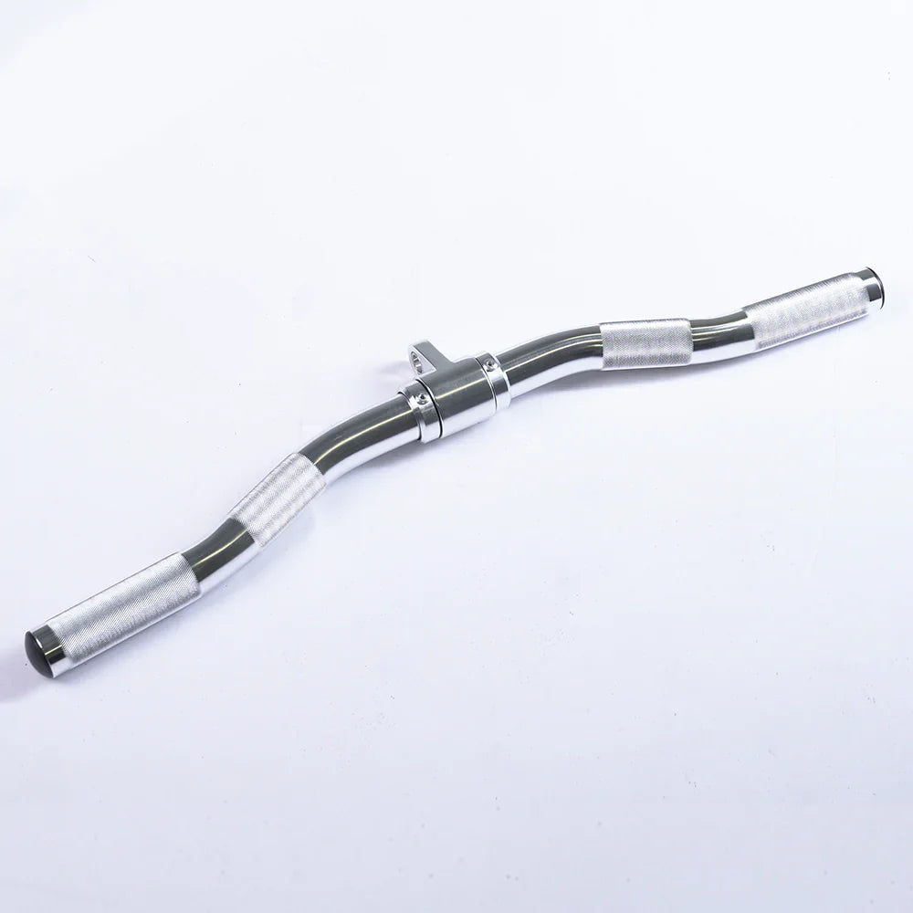 Element Fitness 24-inch Aluminum EZ Curl Bar Cable Machine Attachment