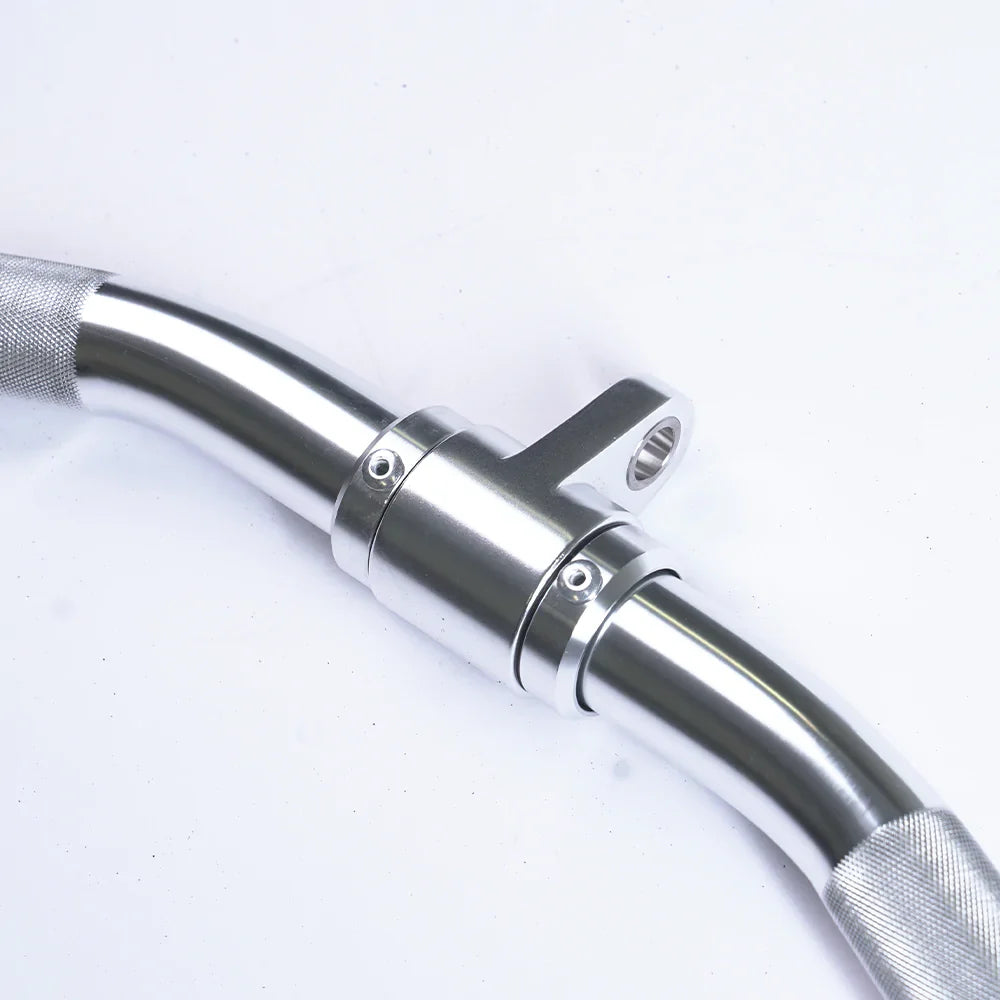 Element Fitness 24-inch Aluminum EZ Curl Bar Cable Machine Attachment