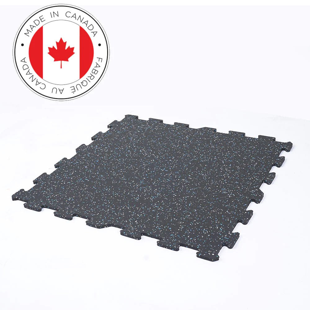 Gorilla 2x2 8mm Interlocking Rubber Gym Flooring Tile for Fitness