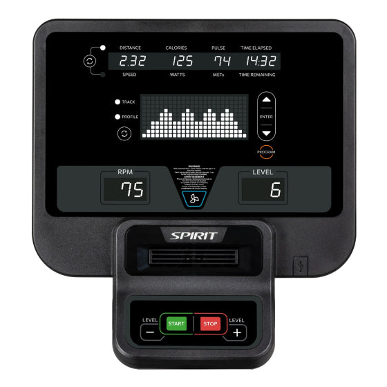 Spirit CU800 Commercial Upright Exercise Bike for Gym & Home