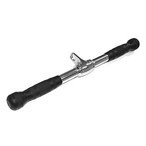 Element Fitness 20-Inch Solid Steel Machine Bar with Contoured Handgrips