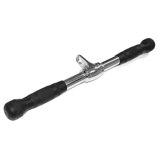 Element Fitness 20-Inch Solid Steel Machine Bar with Contoured Handgrips