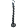 Element Fitness Heavy-Duty Single Tricep Rope Cable Attachment with Rubber Ends