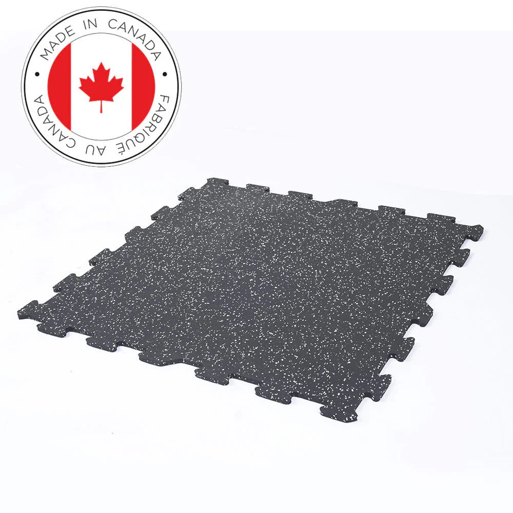 Gorilla 2x2 8mm Interlocking Rubber Gym Flooring Tile for Fitness