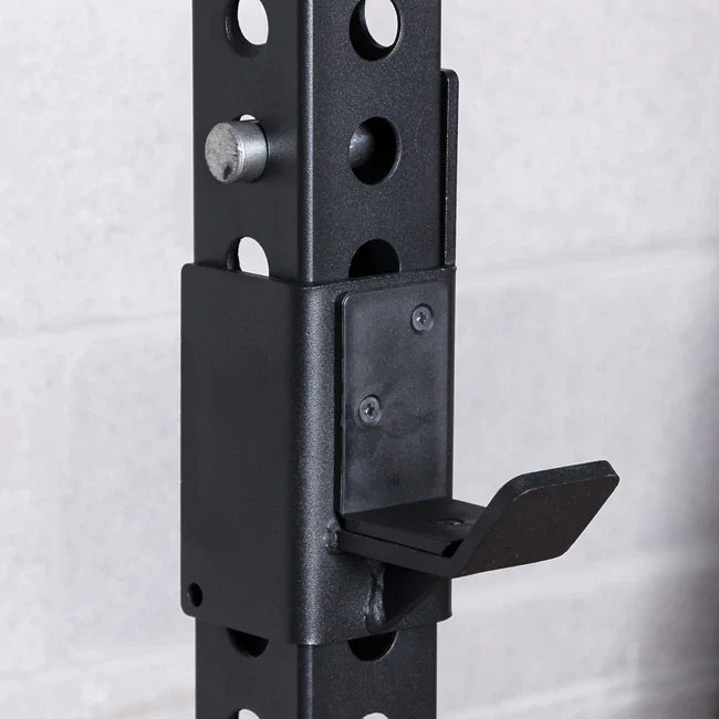 Durable XM Fitness J Hooks Pair Power Rack Barbell Weightlifting Support