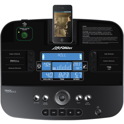 LifeFitness F3 Folding Treadmill for Home Gym Workouts, FlexDeck Shock Absorption System