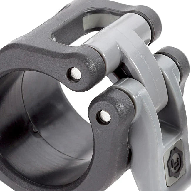 Lock-Jaw HEX 2-inch Olympic Barbell Collars Black - Secure Weight Plate Clamp