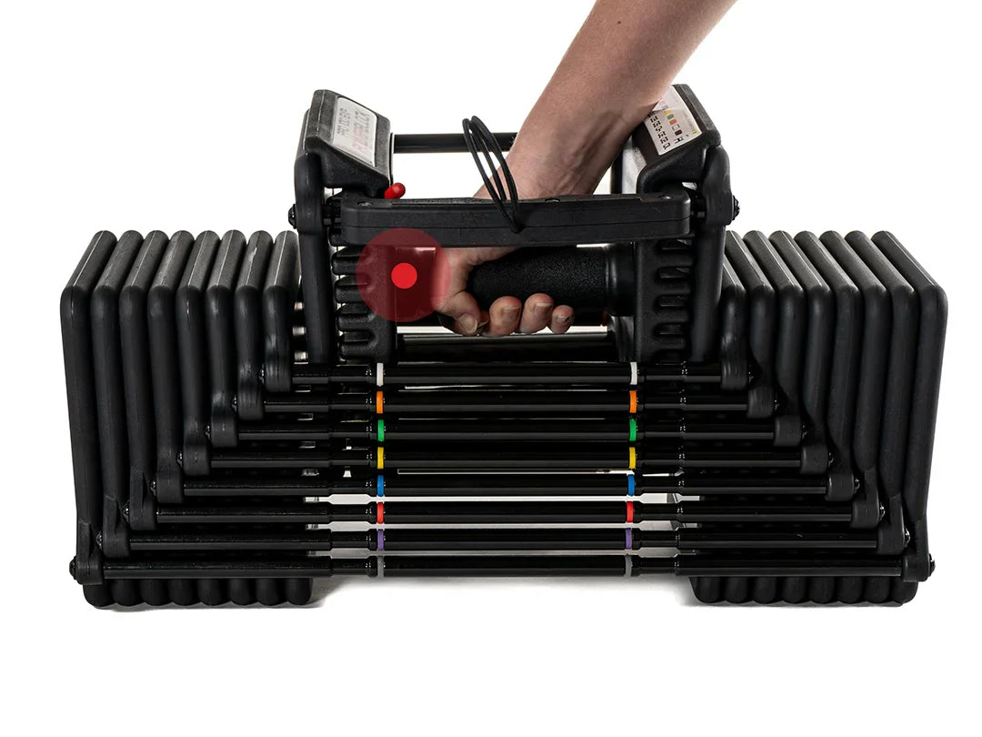 PowerBlock Pro 100 EXP Adjustable Dumbbell Set: Expandable Strength Weights