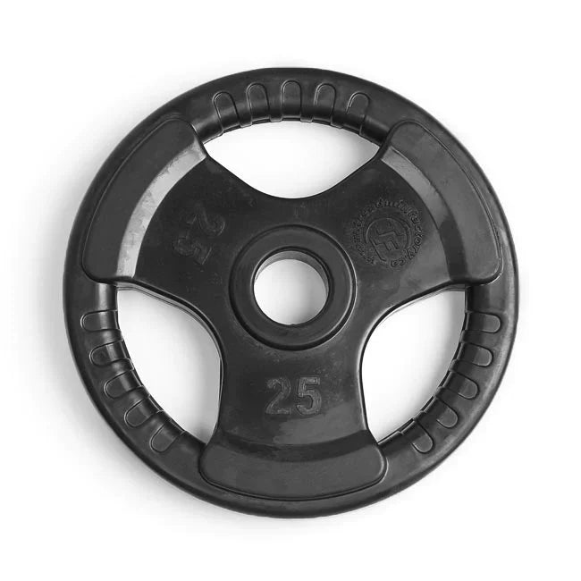 Premium Virgin Rubber Olympic Weight Plate with Grip Handles for Strength Training